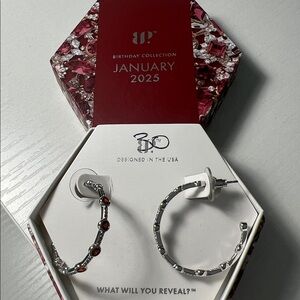 BP January 2025 Birthday Always the Romantic Large Hoops RBP8616 - Bomb Party